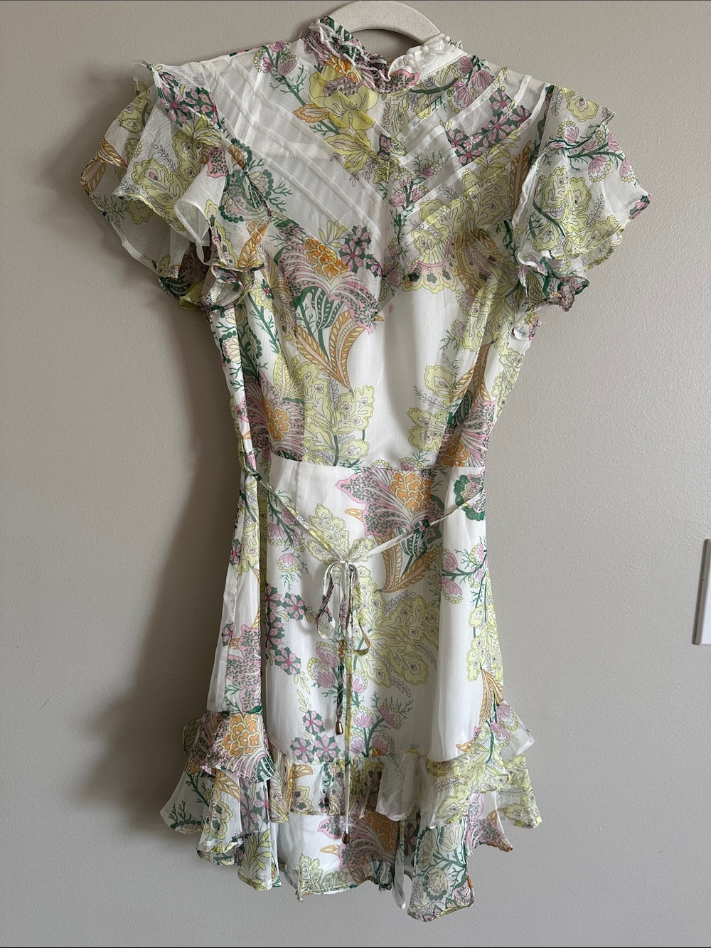 Brand New Ruffled Floral Mini Dress - Picture 6 of 11